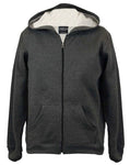 QTY 12 ALL AMERICAN CLOTHING CO. - FULL ZIP HOODED SWEATSHIRT - CHARCOAL